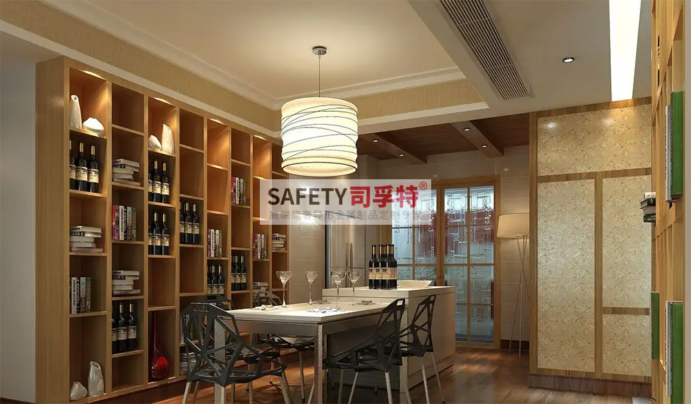 酒柜放到哪里合適？什么酒柜顯得高檔？【不銹鋼酒柜(圖4)