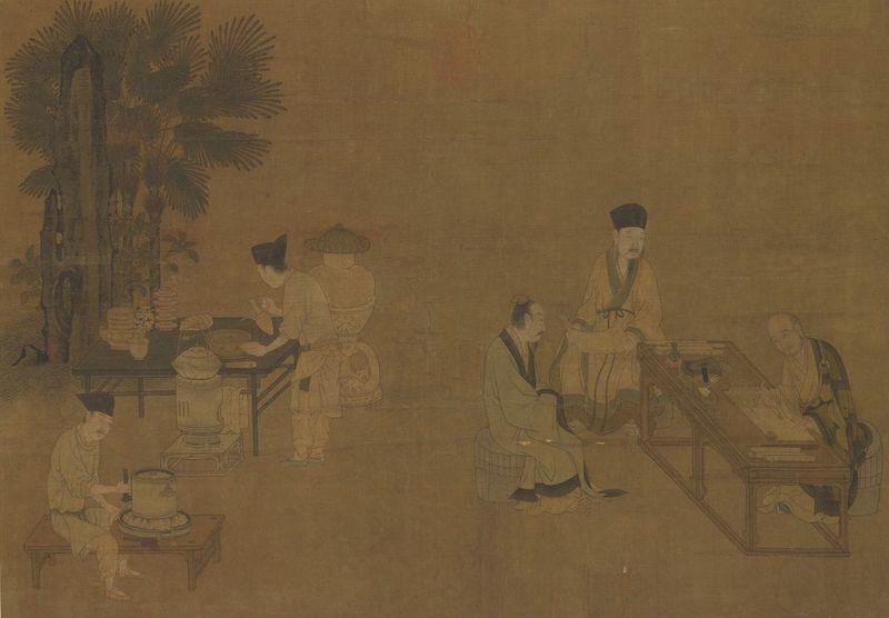 重拾“圍爐煮茶”文化，一起看看故宮藏畫(huà)里的“圍爐煮茶”[精制鋼圍爐茶桌](圖2)