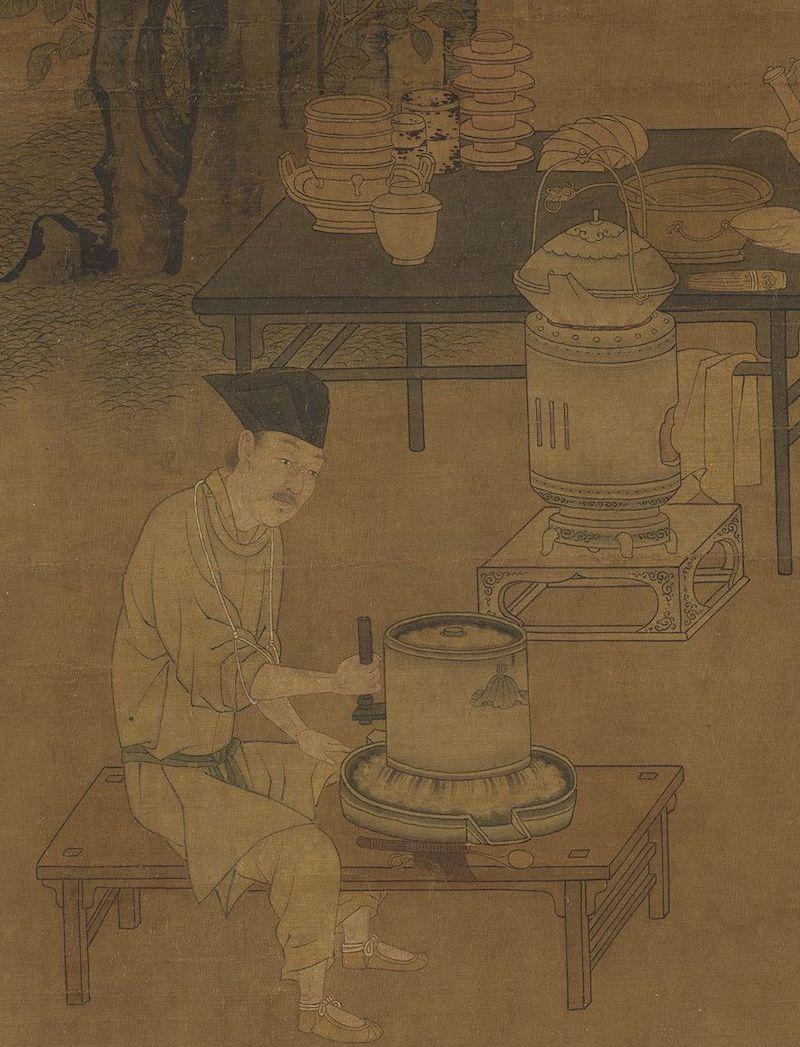 重拾“圍爐煮茶”文化，一起看看故宮藏畫(huà)里的“圍爐煮茶”[精制鋼圍爐茶桌](圖3)