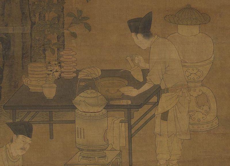 重拾“圍爐煮茶”文化，一起看看故宮藏畫(huà)里的“圍爐煮茶”[精制鋼圍爐茶桌](圖4)