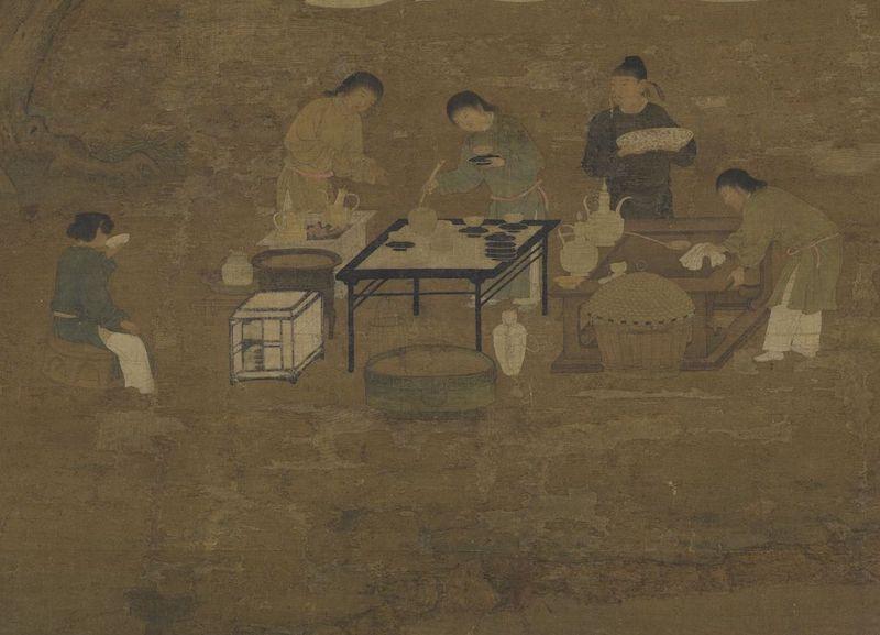 重拾“圍爐煮茶”文化，一起看看故宮藏畫(huà)里的“圍爐煮茶”[精制鋼圍爐茶桌](圖6)