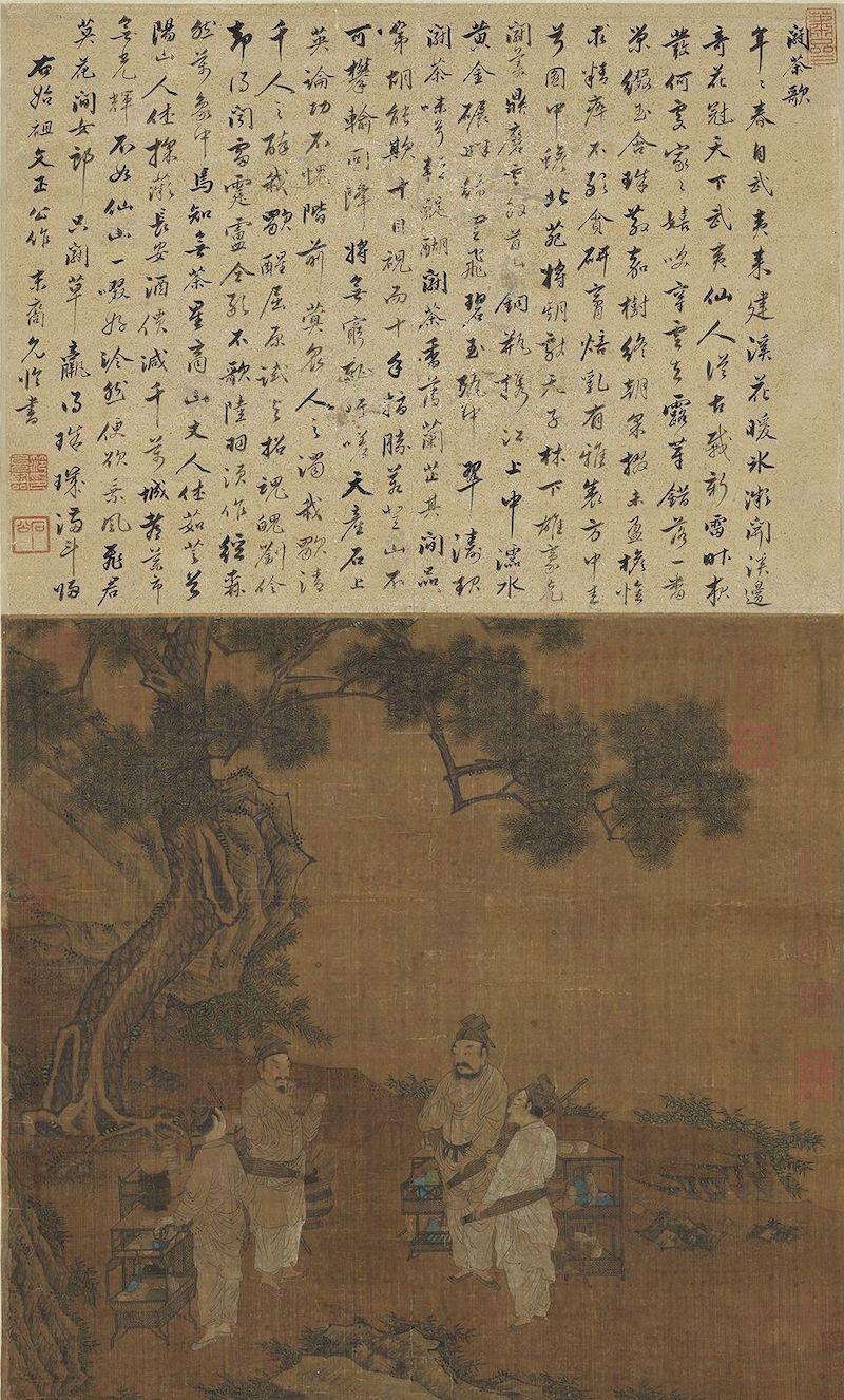重拾“圍爐煮茶”文化，一起看看故宮藏畫(huà)里的“圍爐煮茶”[精制鋼圍爐茶桌](圖7)